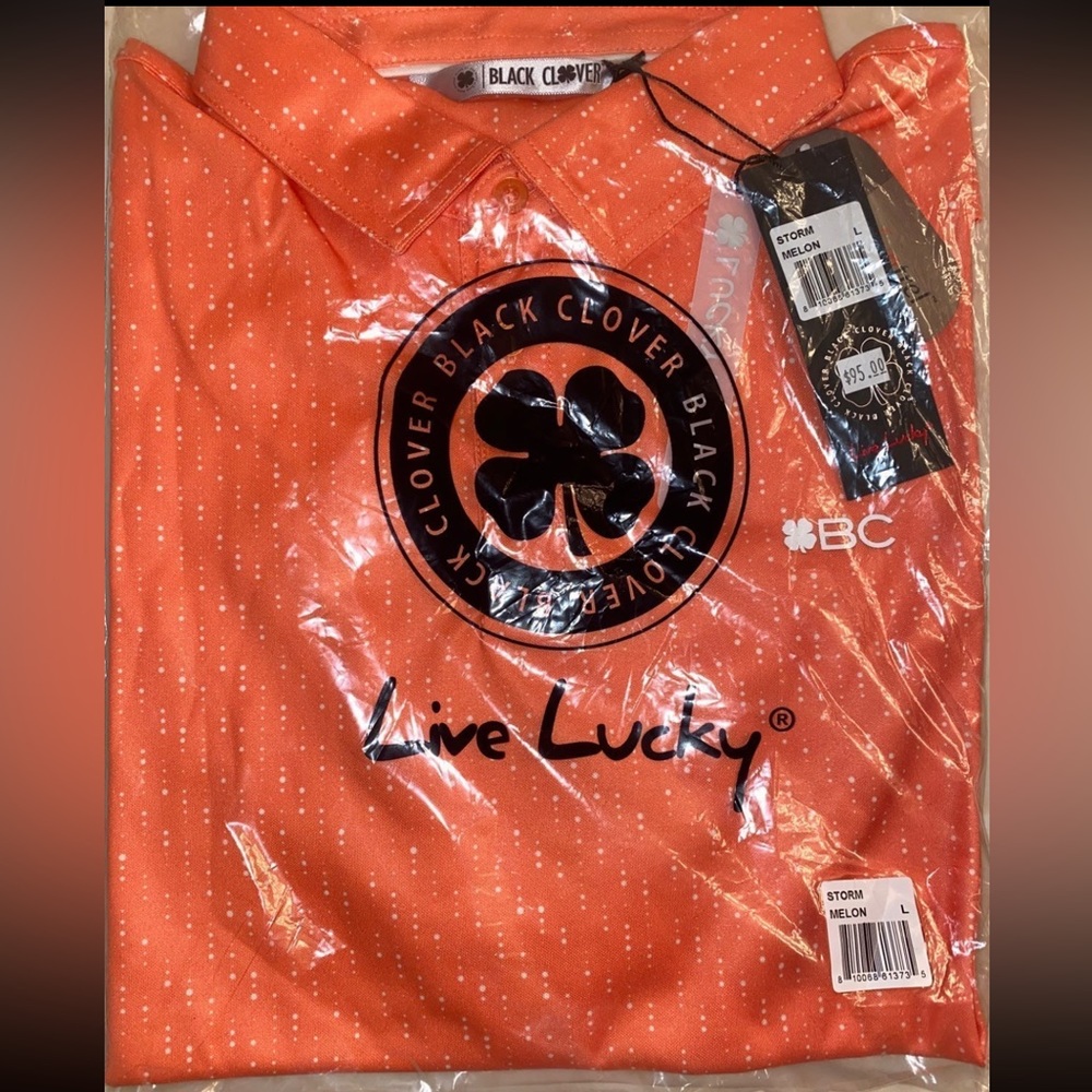 Black Clover Storm Melon Mens Polo